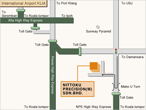 Nittoku Precision(M) SDN. BHD. Office MAP